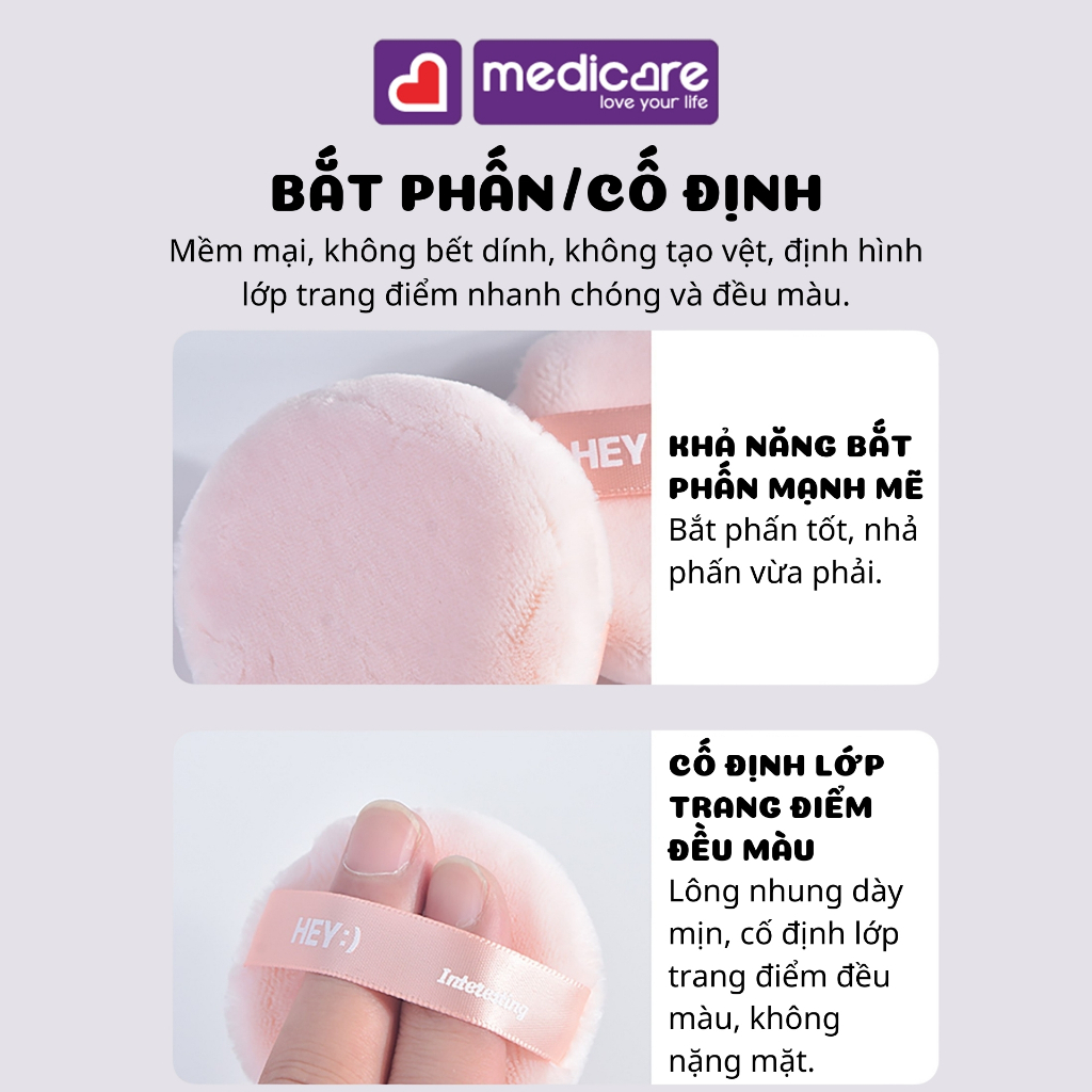 Bông phấn trang điểm MALIAN Hey