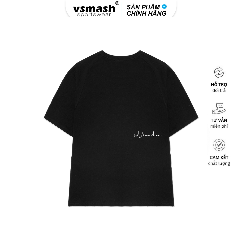 Áo Thun Cầu Lông Nam Nữ Vsmash Sportwear – Thêu "CẦU LÔNG KHUM" – Vải Bông Em Bé Mềm Mịn, Thoáng Mát, Thấm hút tốt