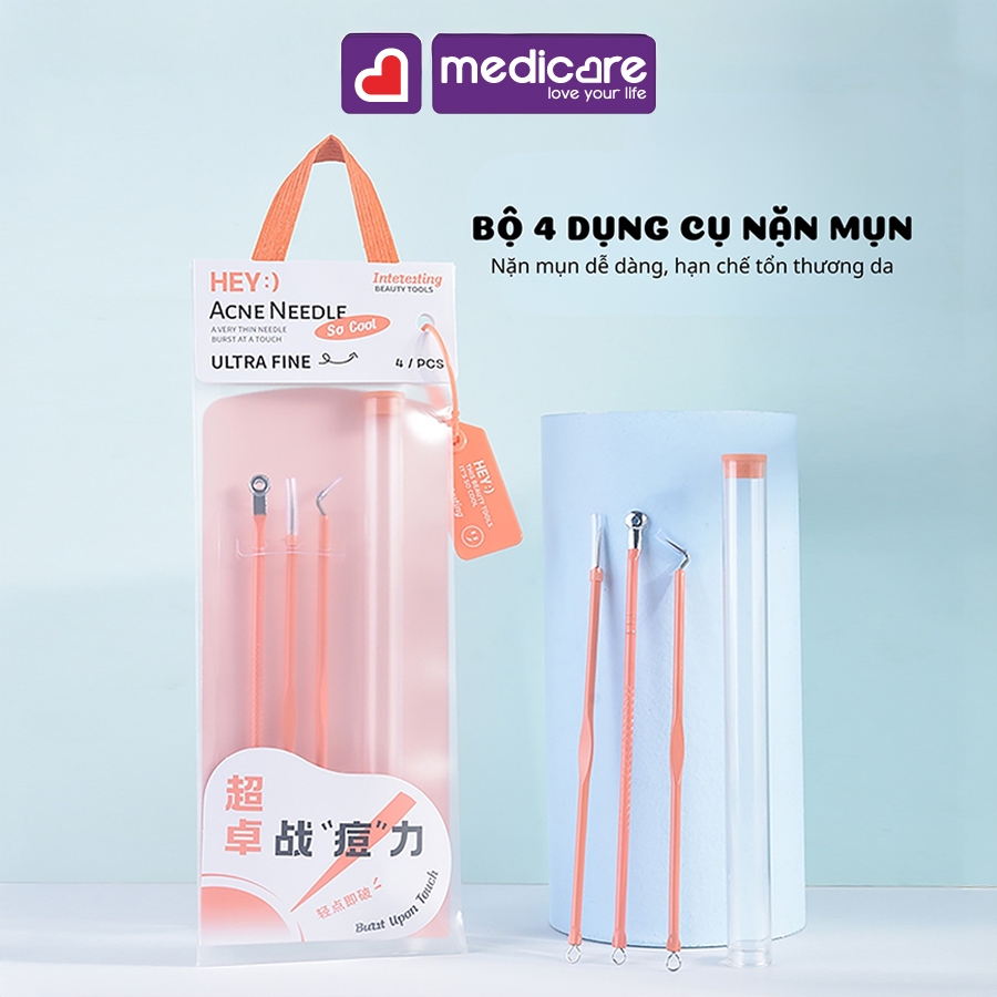 Cây nặn mụn MALIAN Hey 3cai+1 ong H-9003