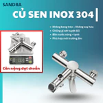 Củ Sen Nóng Lạnh Inox 304 Màu Inox Cao Cấp | CR-116S | Phối Vòi Sen Nhà Tắm Và Cài Treo Cùng Màu — ảnh 3