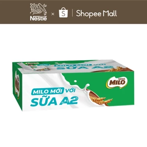 Thùng Sữa lúa mạch Nestle MILO A2 MỚI (48 Hộp x180ml)