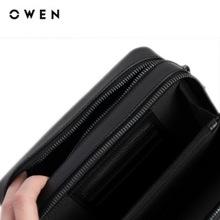 Owen - Túi da Freesize TUI256263 màu Đen chất liệu Da bò