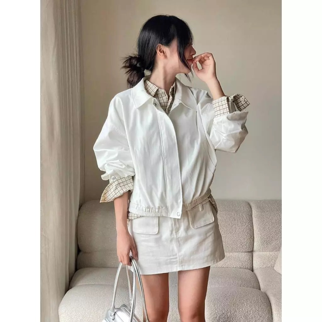 Áo khoác kaki 2 lớp dáng vừa Miha Studio