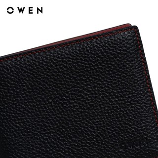 Owen - Ví da Freesize VD256222 màu Đen chất liệu Da bò