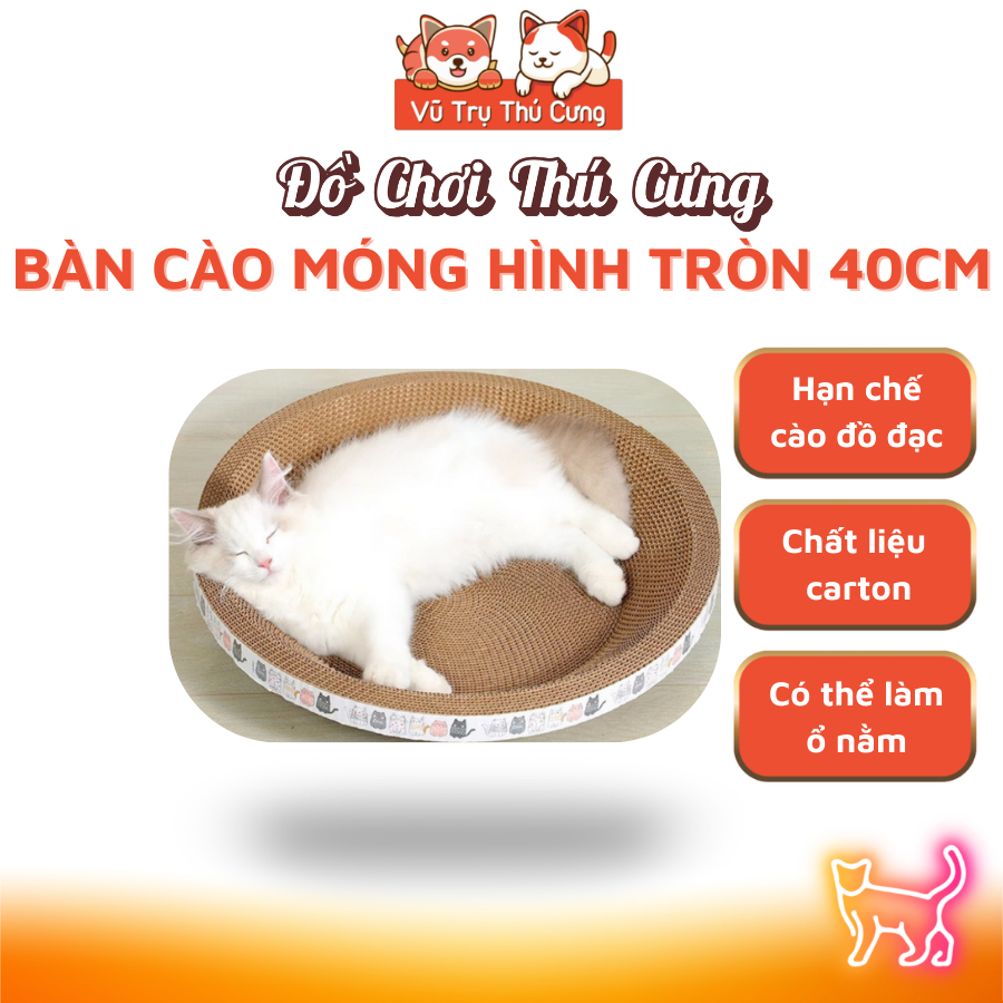 Bàn Cào Móng Cho Mèo Kết Hợp Chỗ Ngủ