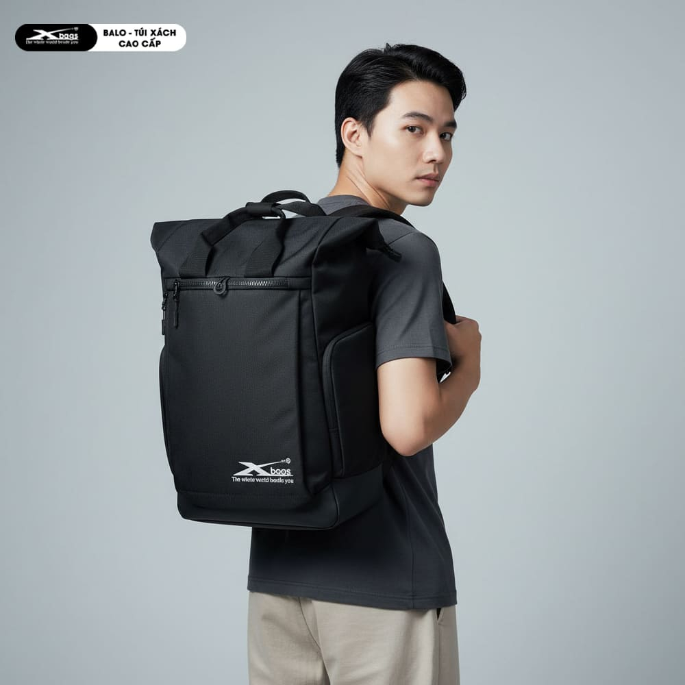 Balo Du Lịch Nam Nữ Size Lớn Xbags Secret XB 1201, Nắp Cuộn Mở Rộng, Nhẹ Bền, Đựng Laptop 17 Inch!