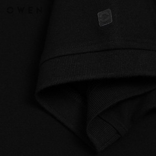 Owen - Áo polo Bodyfit APV257056 màu Đen chất liệu CVC Spandex
