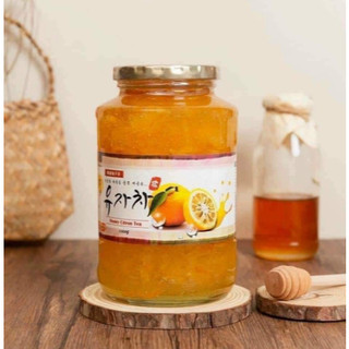Mật ong chanh, gừng Hàn Quốc hũ 1000gr - Tăng cường sức khoẻ, tốt cho cổ họng - CÔ THƯ MARKET