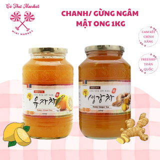 Mật ong chanh, gừng Hàn Quốc hũ 1000gr - Tăng cường sức khoẻ, tốt cho cổ họng - CÔ THƯ MARKET