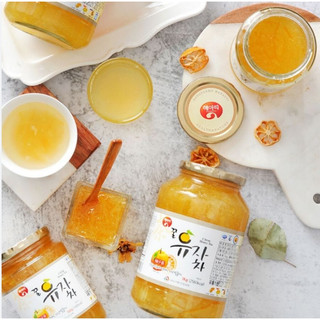 Mật ong chanh, gừng Hàn Quốc hũ 1000gr - Tăng cường sức khoẻ, tốt cho cổ họng - CÔ THƯ MARKET