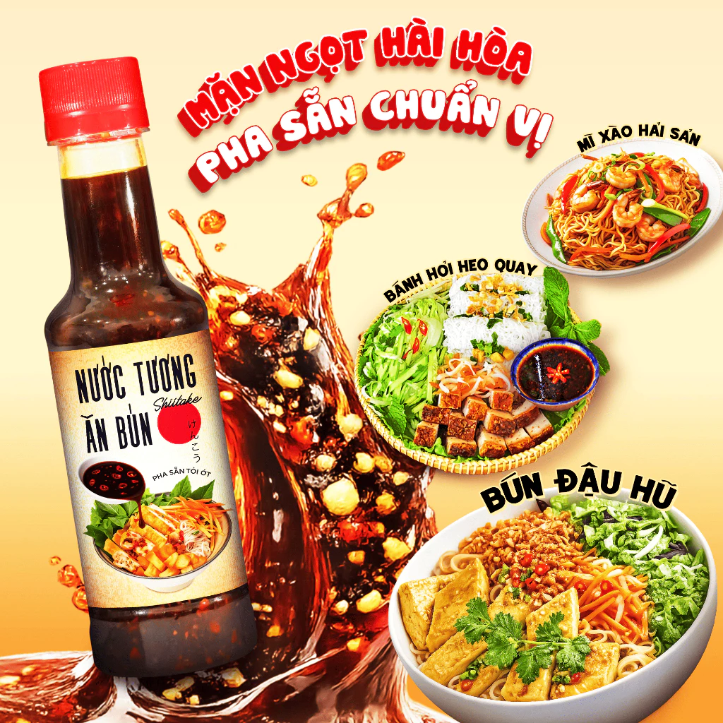 Nước Tương Tỏi Ớt Shiitake 270g