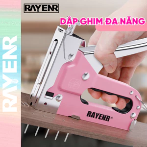 Máy Dập Ghim Lớn RAYENR, Súng Bấm Ghim 4 Trong 1 Cỡ Đại Trợ Lực Để Bàn GHIM001