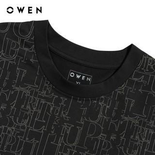 Owen - Áo T-shirt Relax Fit TSN255119 màu Xám đậm chất liệu CVC Spandex