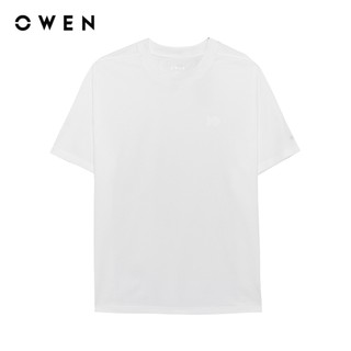 Owen - Áo T-shirt Relax Fit TSN255122 màu Trắng chất liệu CVC Spandex