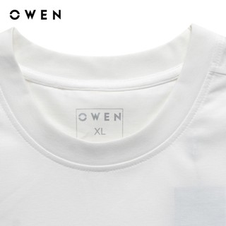 Owen - Áo T-shirt Relax Fit TSN255122 màu Trắng chất liệu CVC Spandex
