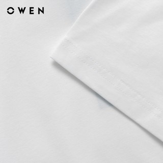 Owen - Áo T-shirt Relax Fit TSN255122 màu Trắng chất liệu CVC Spandex