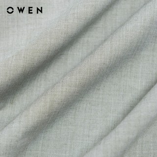 Owen - Áo sơ mi dài tay Slim Fit AS255015D màu Xanh lá nhạt chất liệu Bamboo poly