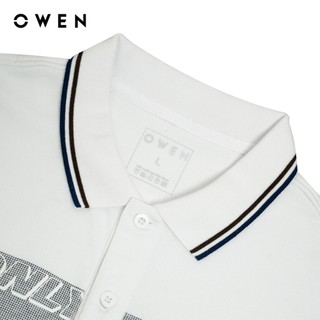 Owen - Áo polo Bodyfit APV257072 màu Trắng chất liệu CVC Spandex