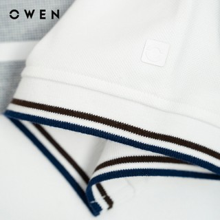 Owen - Áo polo Bodyfit APV257072 màu Trắng chất liệu CVC Spandex