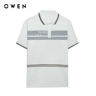 Owen - Áo polo Bodyfit APV257072 màu Trắng chất liệu CVC Spandex
