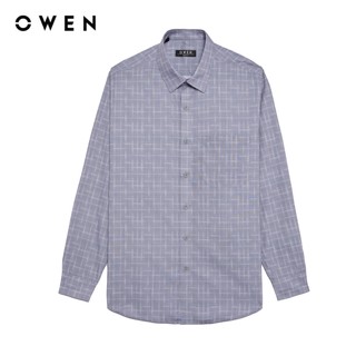 Owen - Áo sơ mi dài tay Regular Fit AR255048DT màu Xám chất liệu Bamboo poly