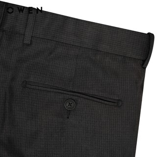 Owen - Quần tây Regular Fit Tăng đơ QRT257082 màu Xám đậm chất liệu Nano