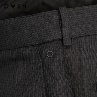 Owen - Quần tây Regular Fit Tăng đơ QRT257082 màu Xám đậm chất liệu Nano