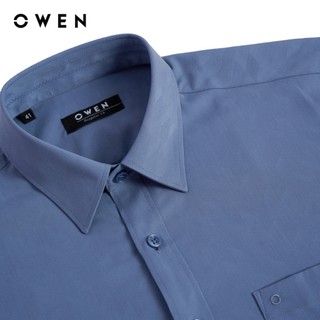 Owen - Áo sơ mi dài tay Regular Fit AR255008DT màu Xanh đậm chất liệu Spandex