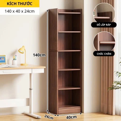 Kệ Để Sách, giá sách, kệ để đồ 5 tầng 6 tầng Tầng Chất Liệu Gỗ MDF Cao Cấp