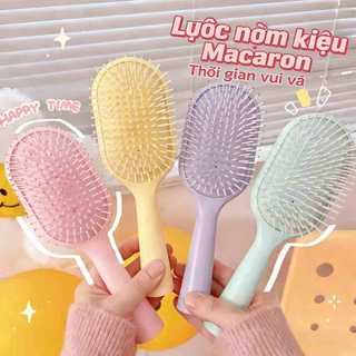 Bàn chải khí túi màu Macaron, lược răng tròn siêu mềm mại, mang lại cảm giác thư giãn cho tóc