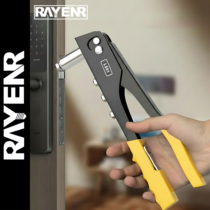 Kìm Rút Đinh Tán Rivet RAYENR, Máy Kéo Đinh Tán Trợ Lực Hợp Kim Thép Chất Lượng Cao Tay Cầm Chống Trượt KRD001