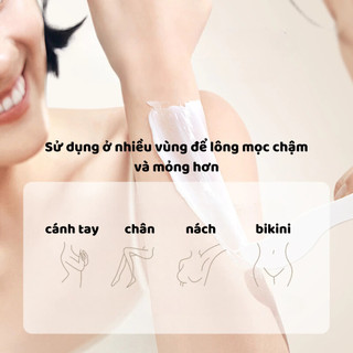 Kem Tẩy Lông Tẩy Lông Vùng Kín, Nách, Tay, Chân Nhanh Chóng Triệt Lông An Toàn Không Đau