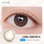 Kính áp tròng khoá ẩm 8H 3 Tháng Màu Nâu Xám Thanh Lịch CARASE, Lens cận CHIC BROWN