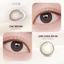 Kính áp tròng khoá ẩm 8H 3 Tháng Màu Nâu Xám Thanh Lịch CARASE, Lens cận CHIC BROWN