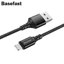 Dây sạc nhanh 2.4A Basefast USB- LN Cáp Dù siêu bền cho dòng máy 8 trở xuống