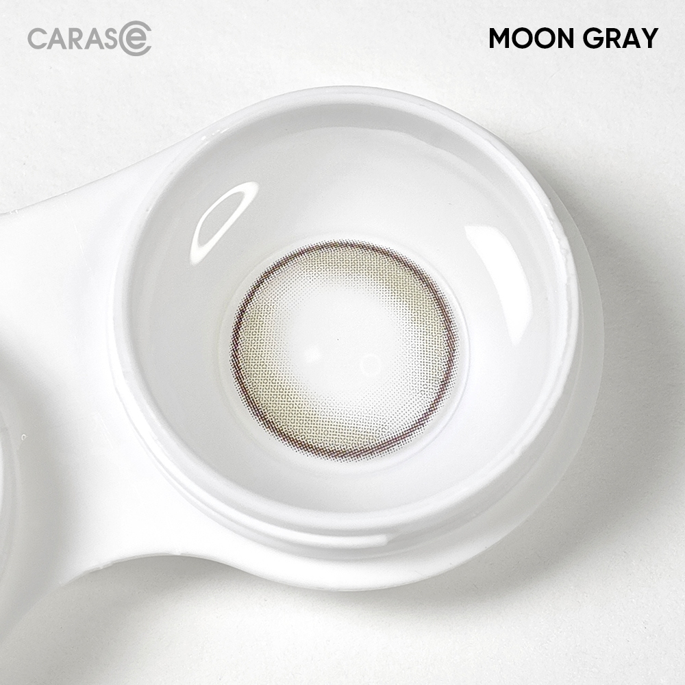 [1 chiếc] Kính áp tròng khoá ẩm 8H 3 Tháng CARASE, Lens cận màu xám ánh khói MOON GRAY (1 chiếc)