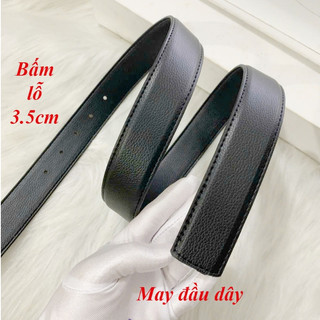 Thắt lưng nam dây nịt nam bán rời không kèm mặt dây trơn và dây bấm lỗ sẵn ( không mặt)