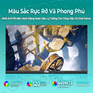 FPS Màn Hình Gaming 27 Inch 2K QHD 180Hz – Chân Đế Nâng Hạ Xoay Dọc 16:9, Tặng Cáp HDMI
