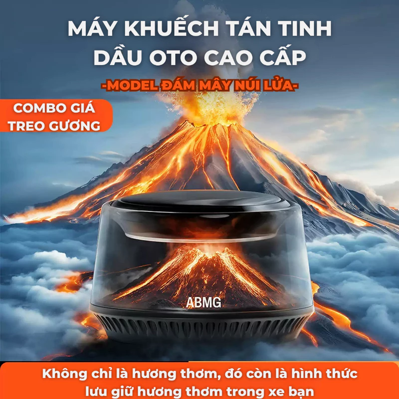 Máy Khuếch Tán Tinh Dầu Ô Tô Cao Cấp CICDO – Treo Gương / Cài Khe Gió / Không Dây / Dạng Tròn – Phun Sương Tự Động — ảnh 1