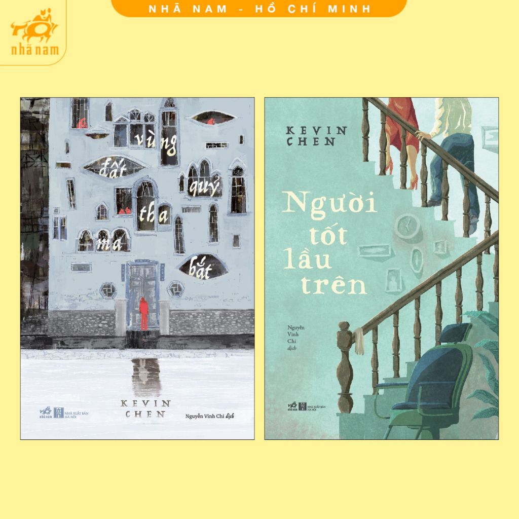 Sách - Combo Vùng đất quỷ tha ma bắt + Người tốt lầu trên (Postcard lời nhắn & chữ ký tác giả Kevin Chen) (Nhã Nam HCM)