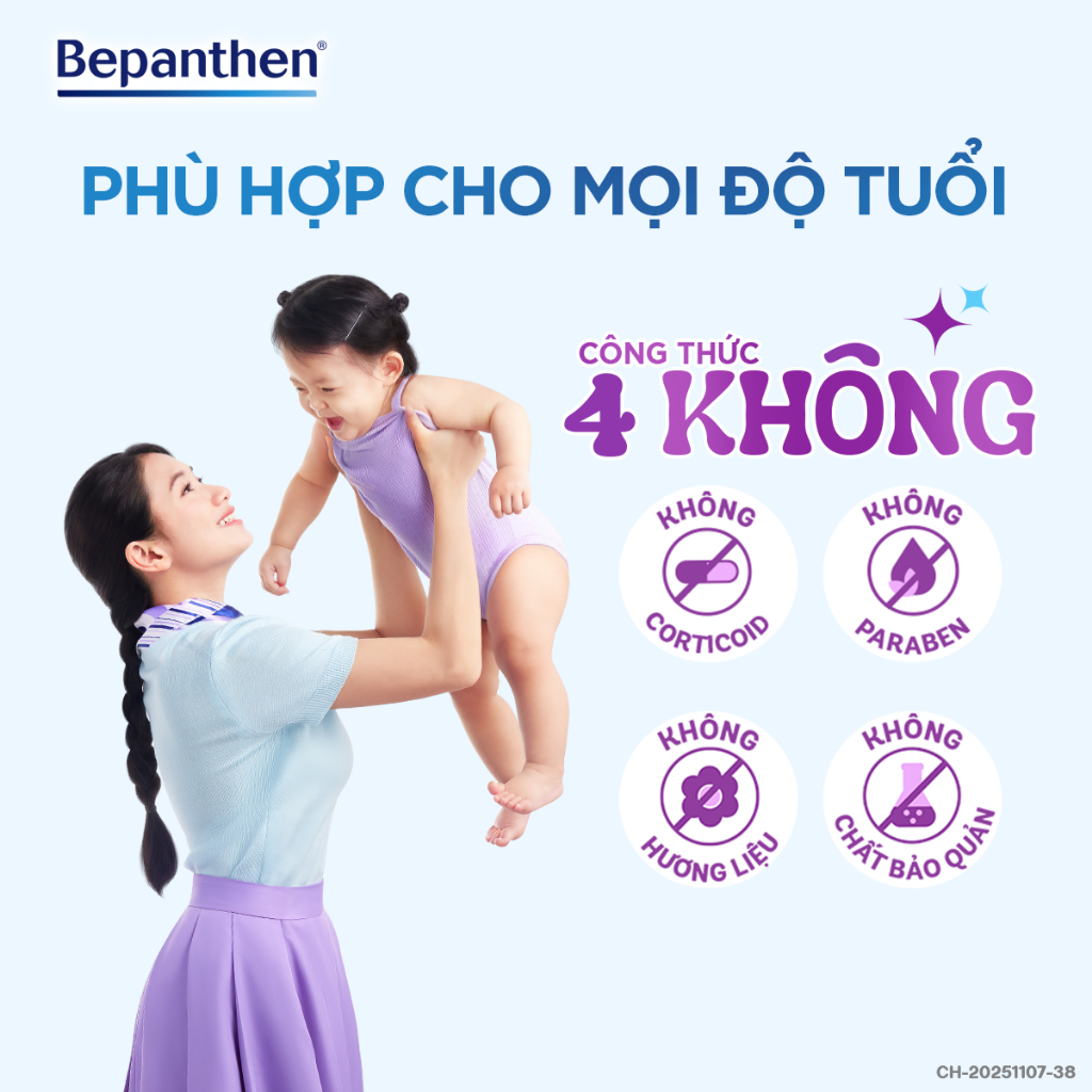 Combo Làn Da Bé Bình Yên: Kem Giảm Ngứa Bepanthen Itch Relief 20G/Tuýp + Kem Dưỡng Ẩm Bepanthen Sensidaily Tuýp 200G