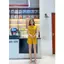 Bộ Lanh Nữ Unired Sát Nách Họa Tiết Nhí Thoáng Mát