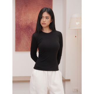 THEKIM Áo thun giữ nhiệt cổ tròn chất liệu sợi pha cashmere , áo giữ nhiệt công nghệ HEATTECH giữ ấm nhanh T399