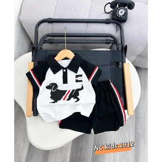 BỘ CỔ TRỤ IN HÌNH CHÓ CHO BÉ TRAI