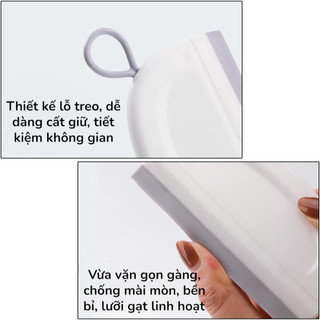 Dụng Cụ Gạt Nước Mini Cao Cấp | Cây Gạt Kính Nhà Tắm Lavabo Bồn Rửa | Gạt Nước TPR Mềm Đa Năng