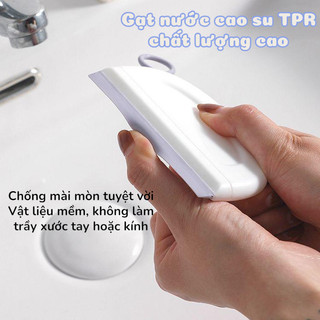 Dụng Cụ Gạt Nước Mini Cao Cấp | Cây Gạt Kính Nhà Tắm Lavabo Bồn Rửa | Gạt Nước TPR Mềm Đa Năng