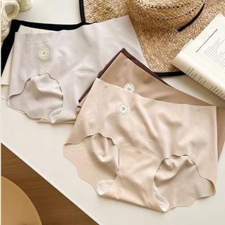 Quần Lót Nữ Su Trơn Không Đường May Ôm V3 Tôn Dáng, Quần Chip Mềm Thoáng Đáy Dán 2 Lớp King Shop L-074