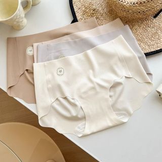 Quần Lót Nữ Su Trơn Không Đường May Ôm V3 Tôn Dáng, Quần Chip Mềm Thoáng Đáy Dán 2 Lớp King Shop L-074
