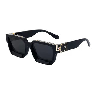 (LOẠI XỊN CHẤT ĐẸP) Kính râm unisex đẳng cấp sang chảnh thời trang đen / trắng