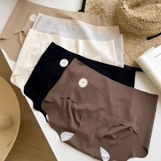 Quần Lót Nữ Su Trơn Không Đường May Ôm V3 Tôn Dáng, Quần Chip Mềm Thoáng Đáy Dán 2 Lớp King Shop L-074